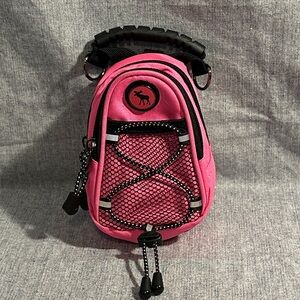 Unbranded Pink Compact Crossbody Bag with Front Mesh Pocket